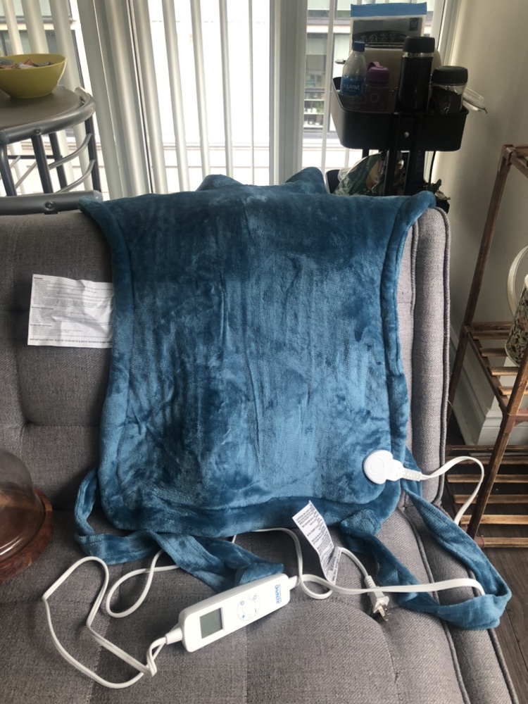 Brand New Blue Heating Pad Machine Washable
