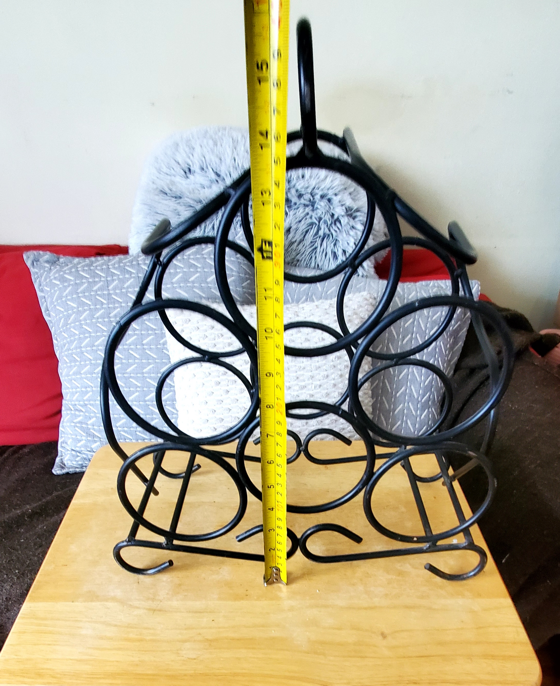 Countertop Metal Wine Rack - Holds up to 6 bottles - photo 4