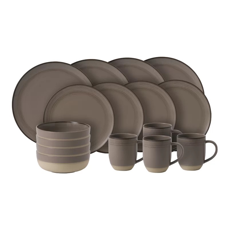 4 person plates (2 sizes), bowls and mugs - photo 5