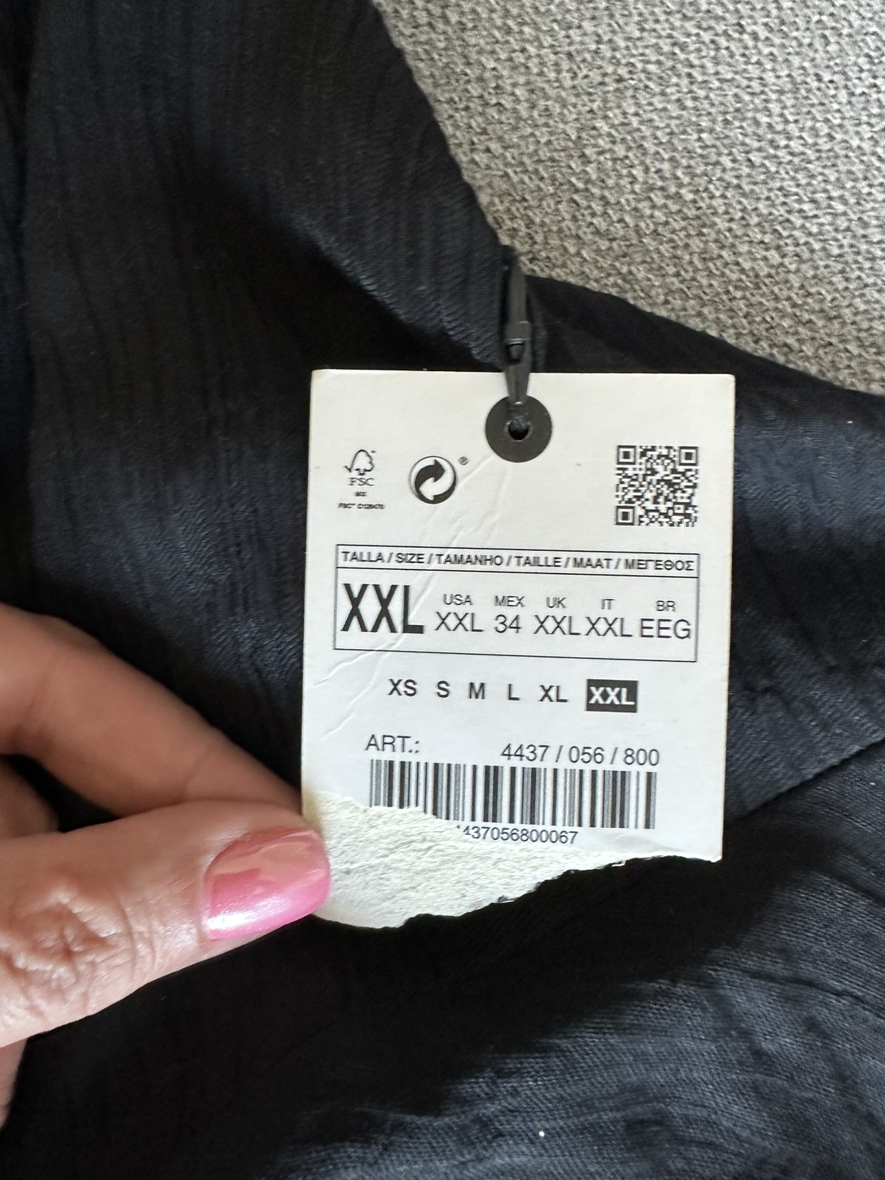 Zara Women Asymmetrical Camisole Top Black Blogger size: XXL - photo 4