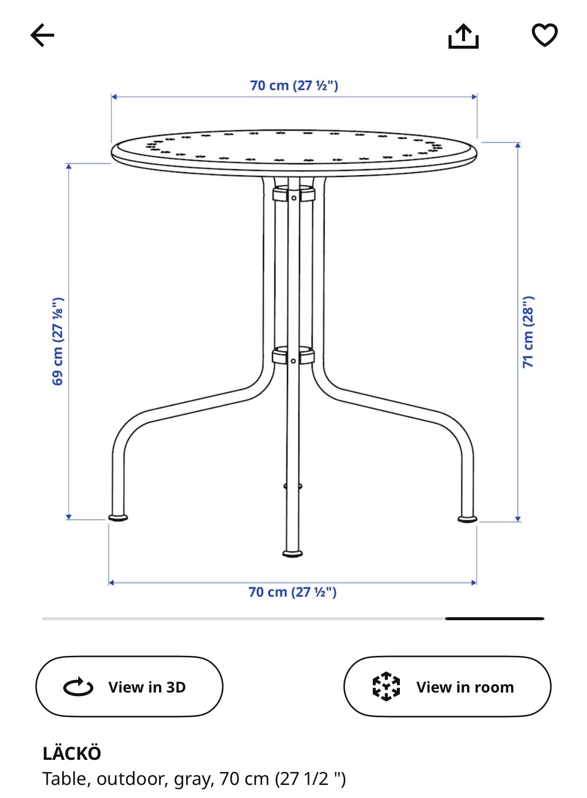 Bistro patio table and chairs - photo 3