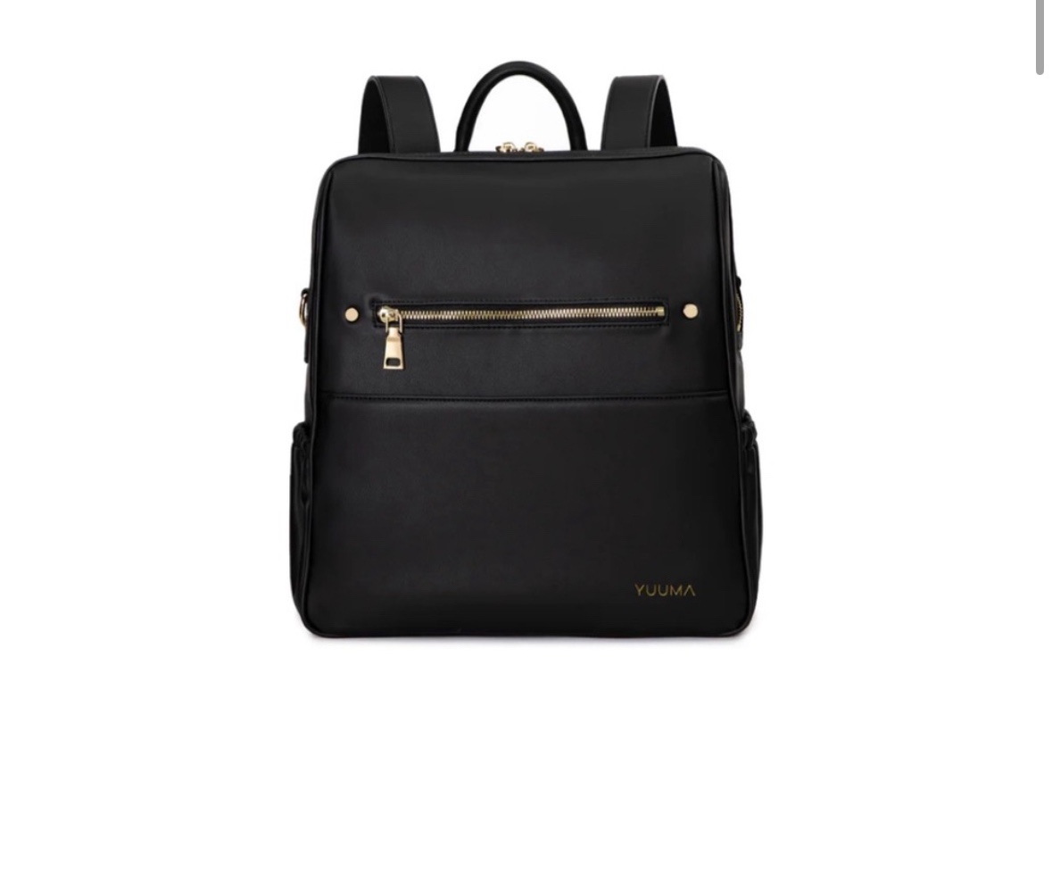 YUUMA Original Bag - Onyx - Backpack - Black - Baby Bag 🥕 image indicator(4)