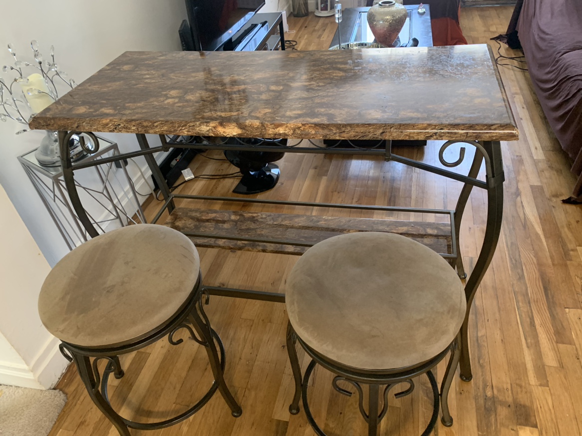 Table with two stools