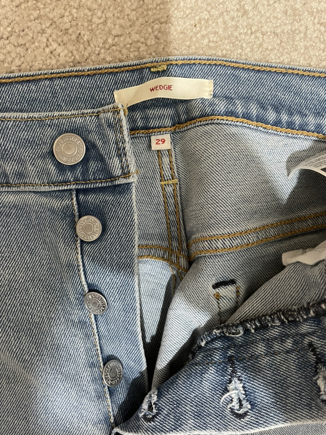 Women’s Levi’s wedgie jeans image indicator(3)