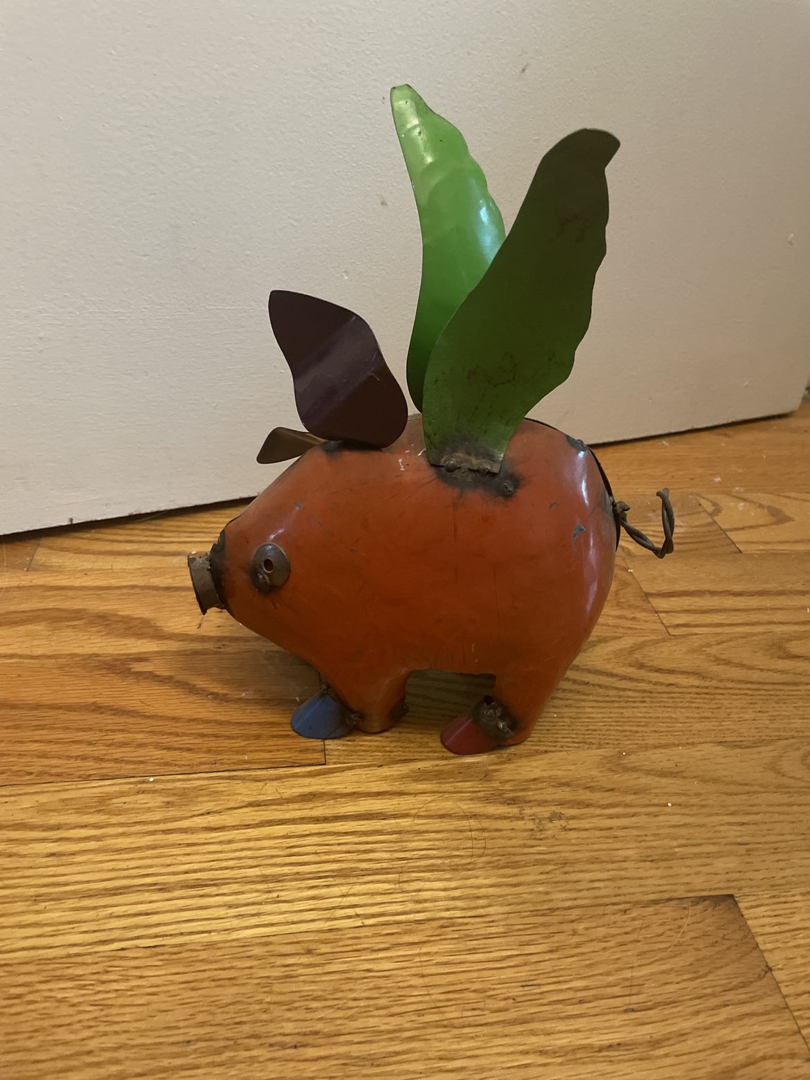 Metal flying pig - photo 2
