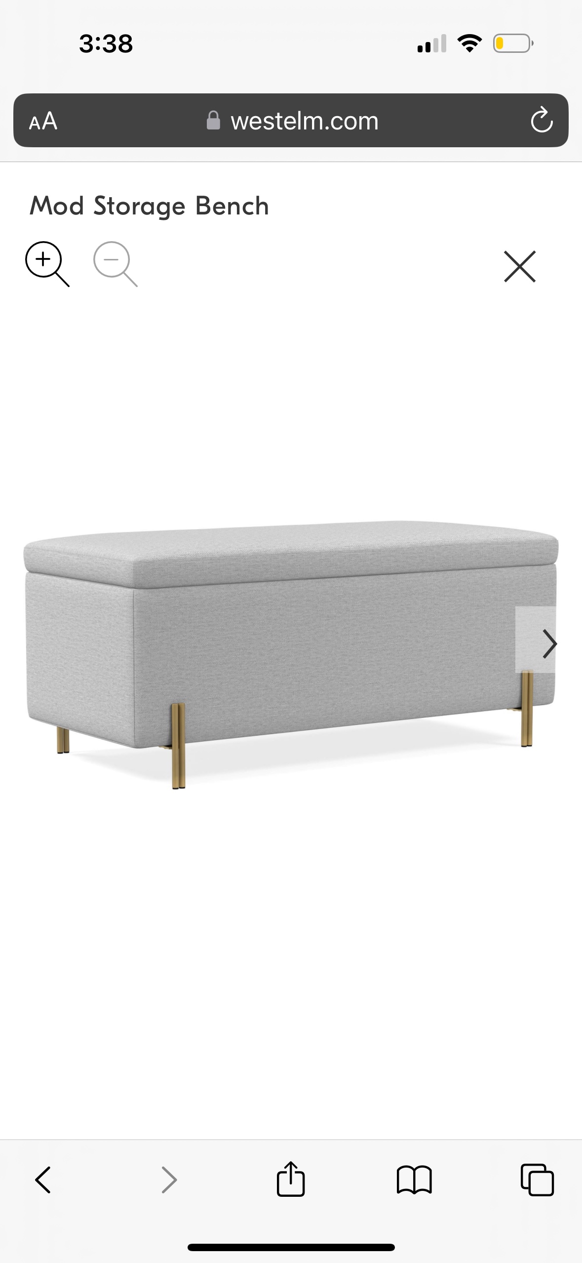 west elm mod storage bench - photo 3