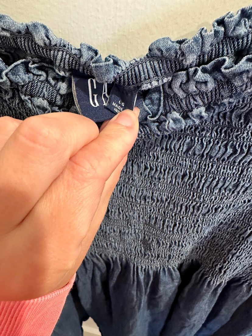 Gap smock denim dress size Large - photo 2