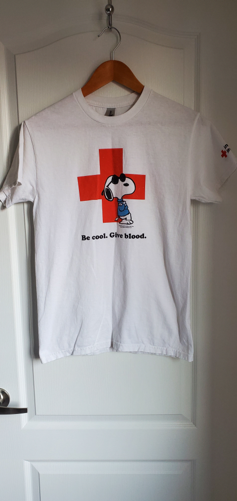 Snoopy Be Cool Give Blood T-Shirt Mens S