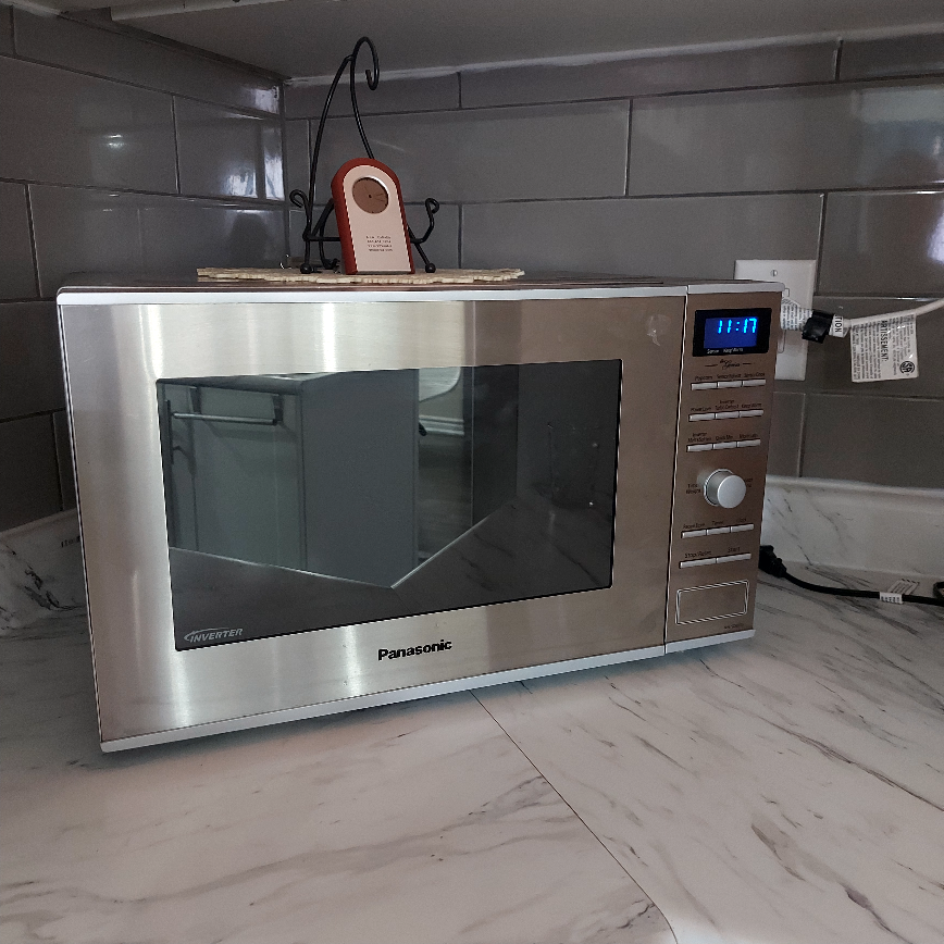 Stained steel microwave - photo 3