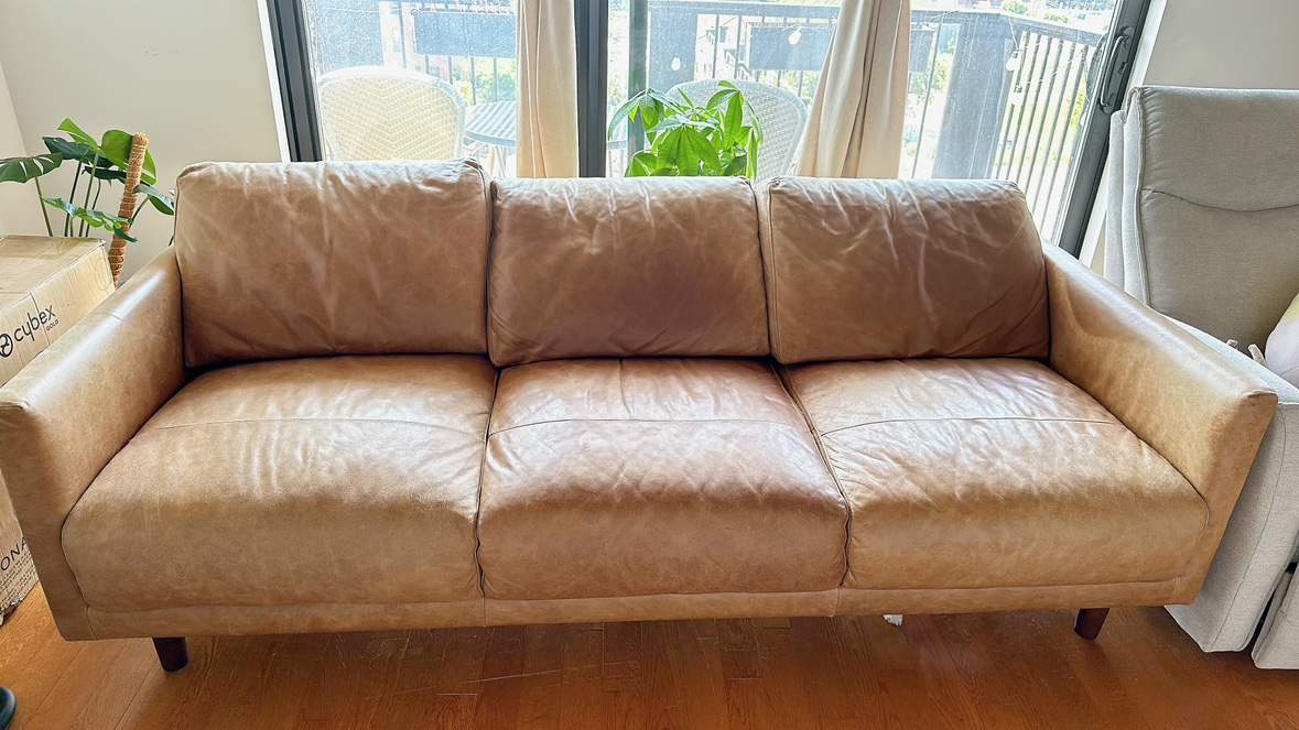 REAL Leather sofa-3 seater