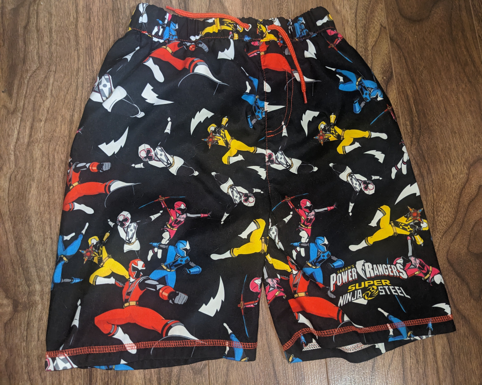 Power Ranger swim trunks and rash guard. - photo 3