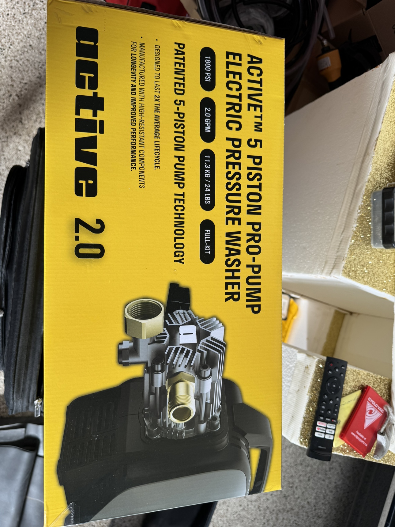 Adam’s active 2.0 pressure washer