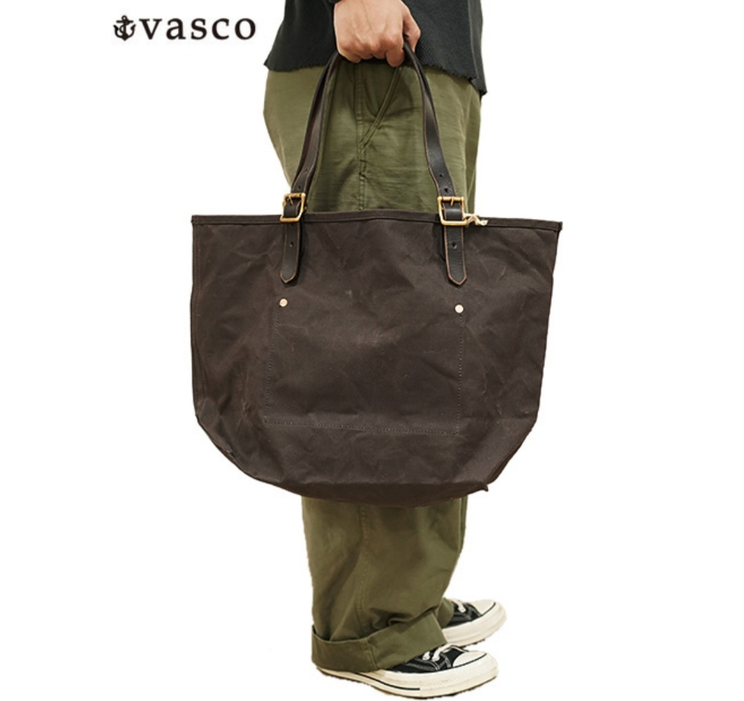 Made in Japan Vasco Black Canvas Tote Bag thumbnail