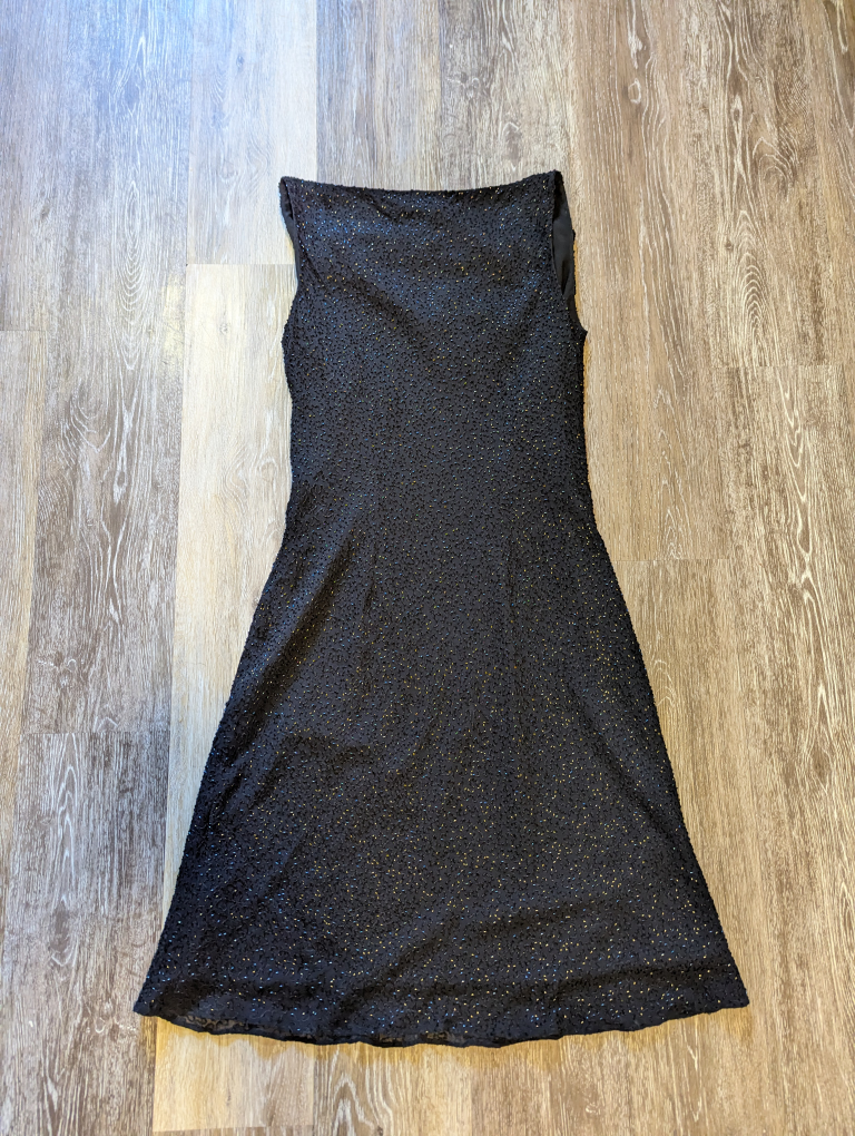 Vintage Ann Taylor black beaded dress - Size 4 image indicator(4)