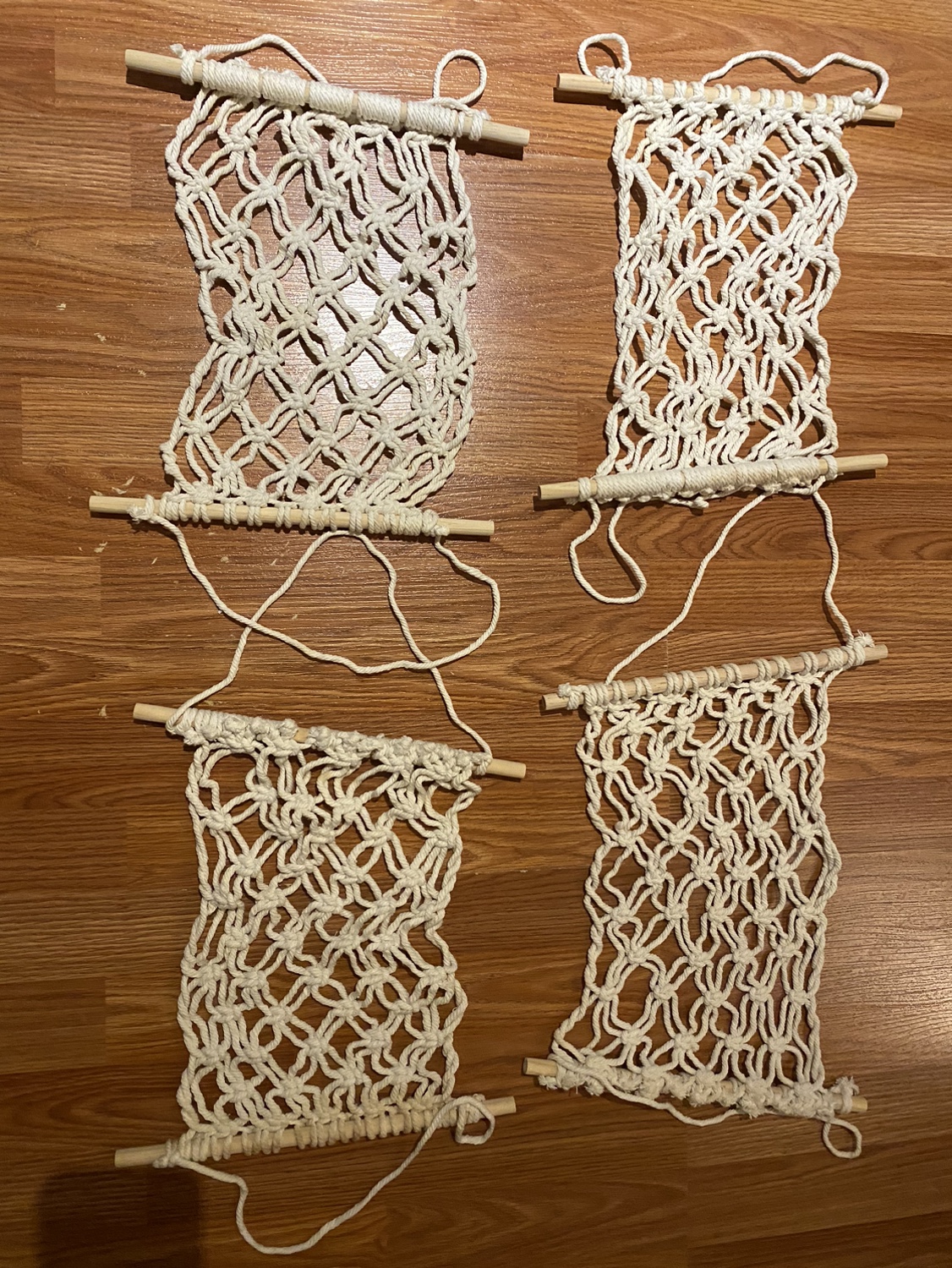 MACRAME 16 PIECES PLANT/ WALL DECORATION & FRUIT STORAGE image indicator(6)