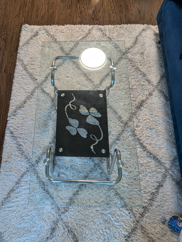 glass coffee table - photo 2