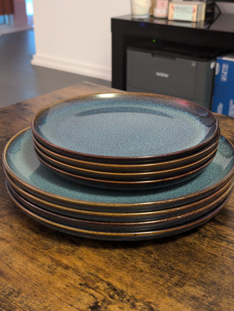 Blue Plates x 8