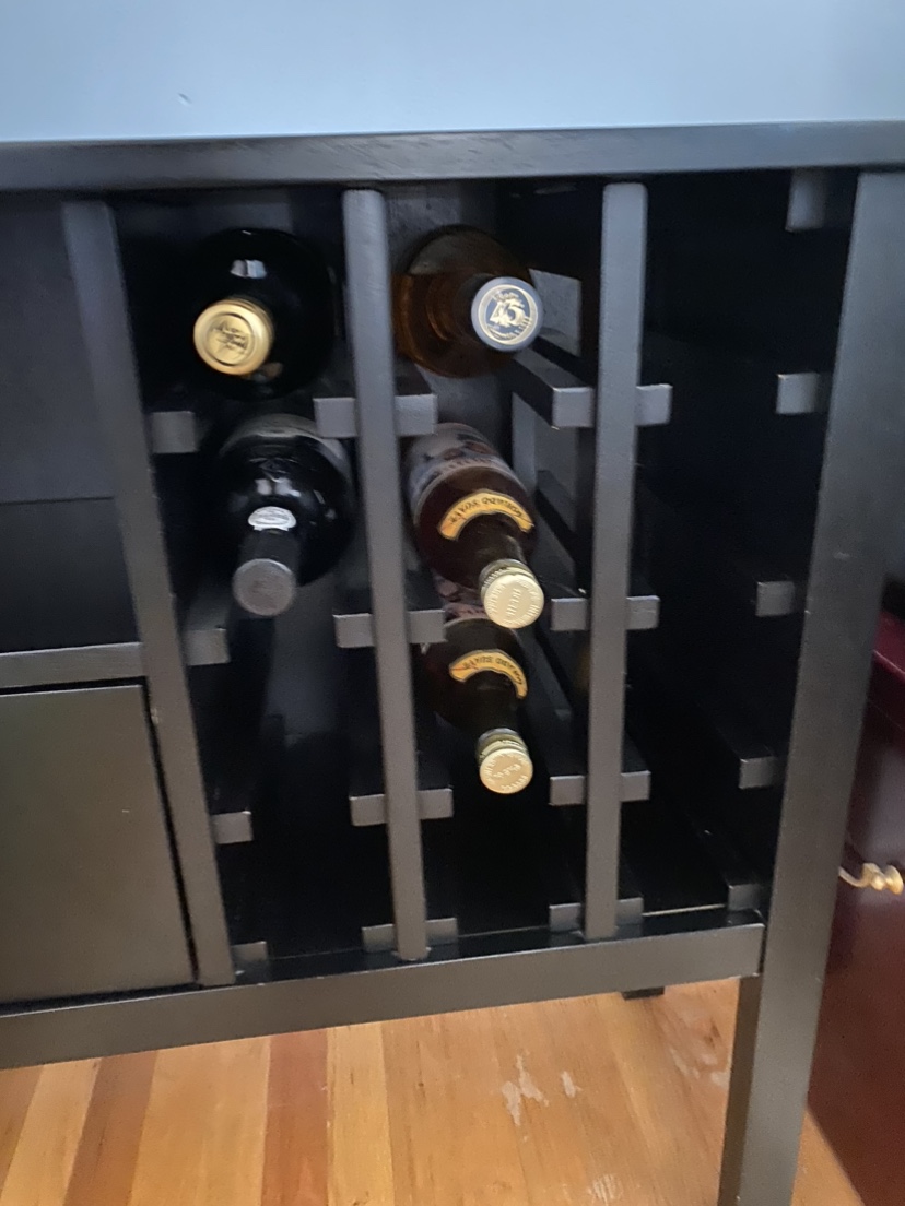 Wine Rack Cabinet Black - photo 4