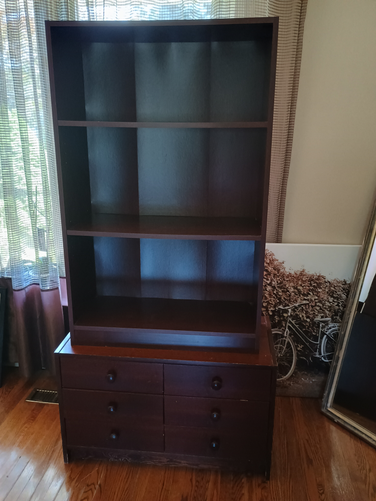 drawer with bookcase