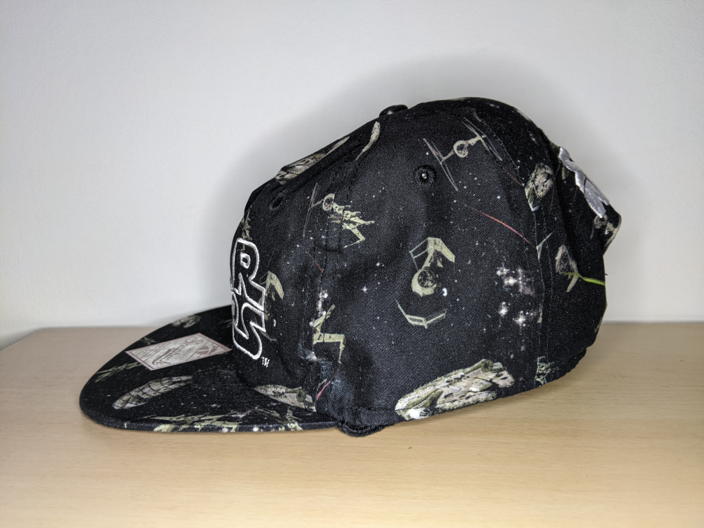 ⚽ Star Wars Baseball Hat Cap Adjustable Snapback Black & White image indicator(6)