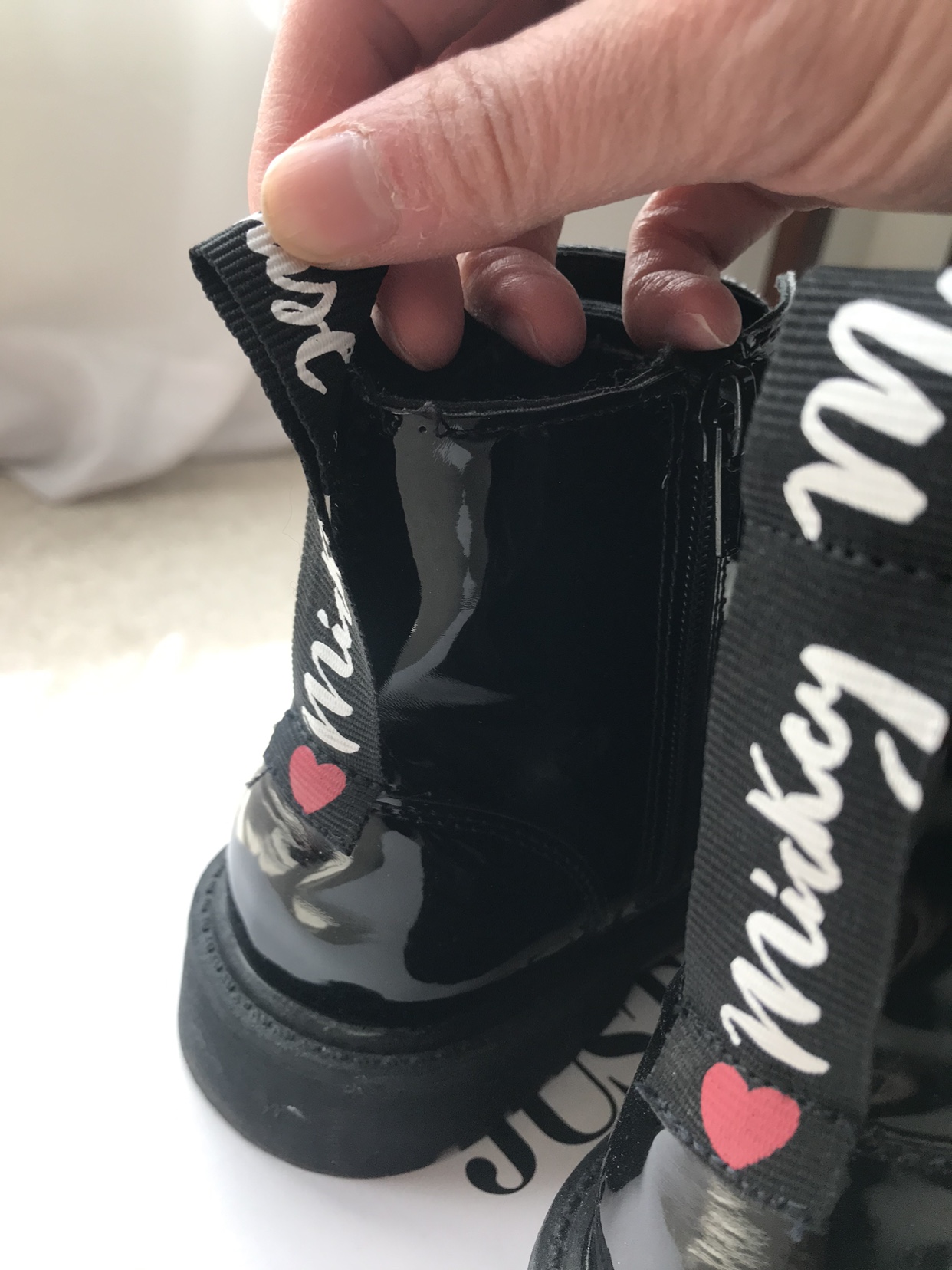 Zara x Mickey patent boot, sz 37 ⚽️ image indicator(7)