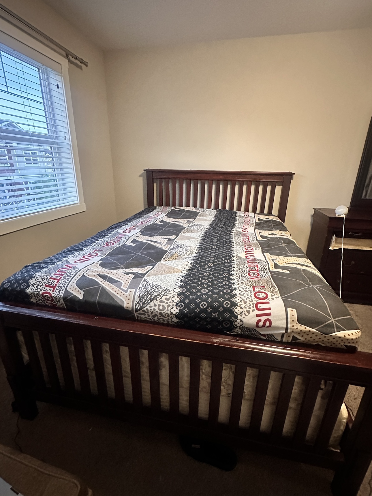Queen Bed Frame with Box Spring