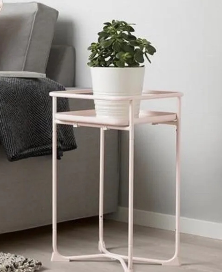 Pair of Teal and Pink Plant Stands - photo 4