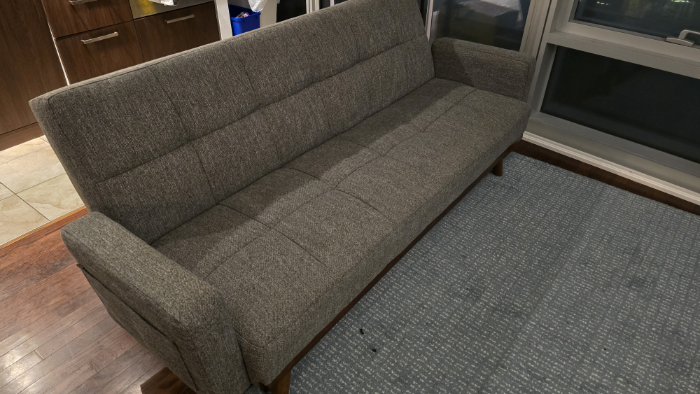 Grey Futon Couch thumbnail