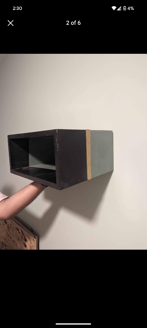 custom wooden handmade shelf box wall mounted - photo 2