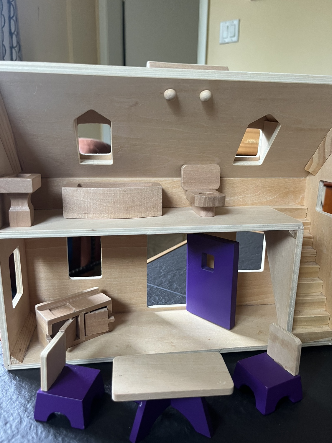 Melissa and Doug fold and go mini doll house - photo 5