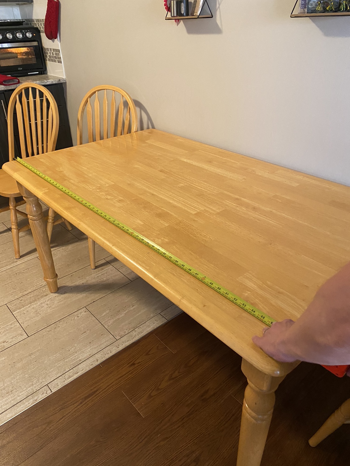 Wood Dining Table With 4 Chairs - photo 5
