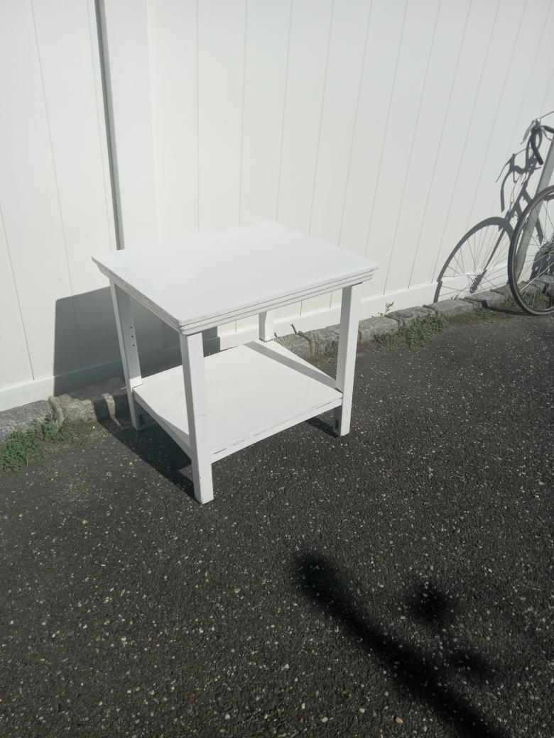 white coffee table