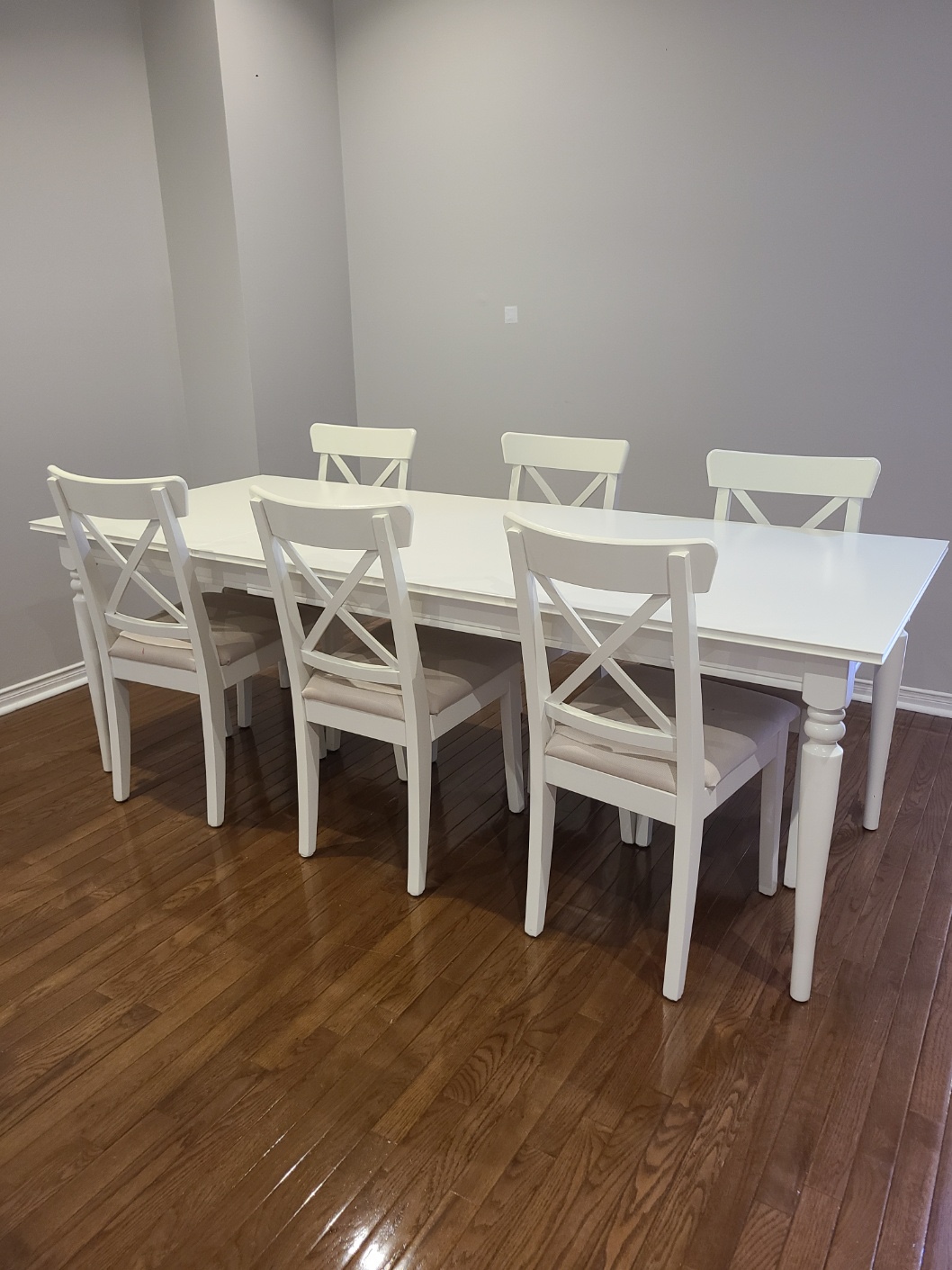 Ikea dining table and chairs set : Ingatorp, ingolf Expendable, - photo 3