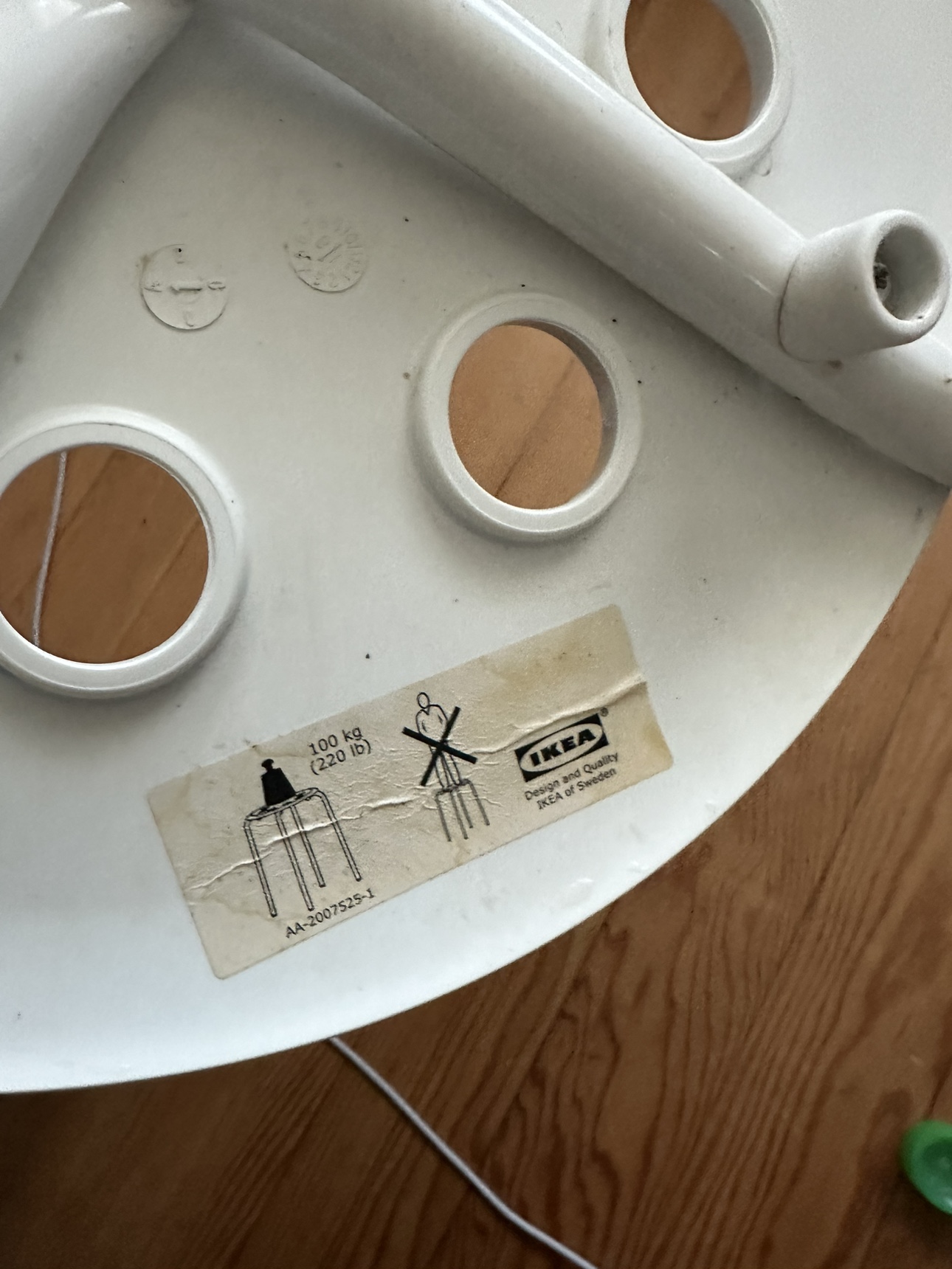 Marius IKEA white stool - photo 4