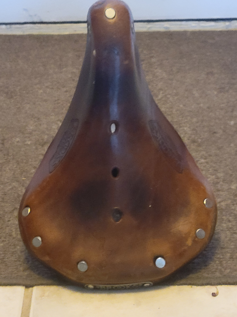 Brooks  standard leather bicycle seat - photo 4