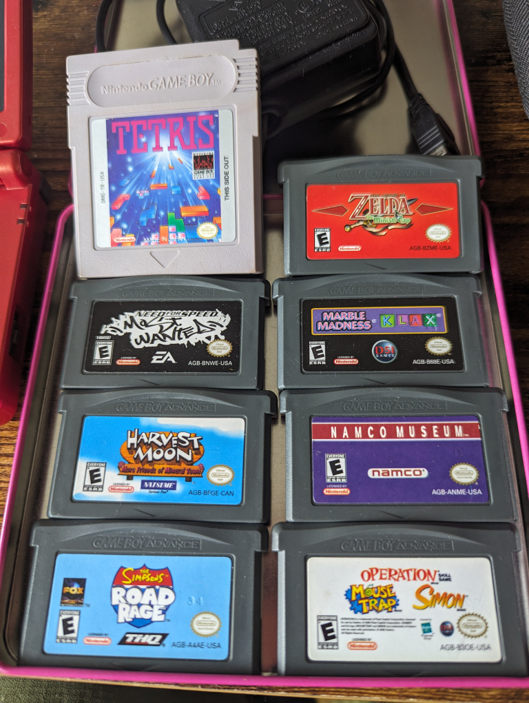Game Boy Advance SP with Games - photo 4