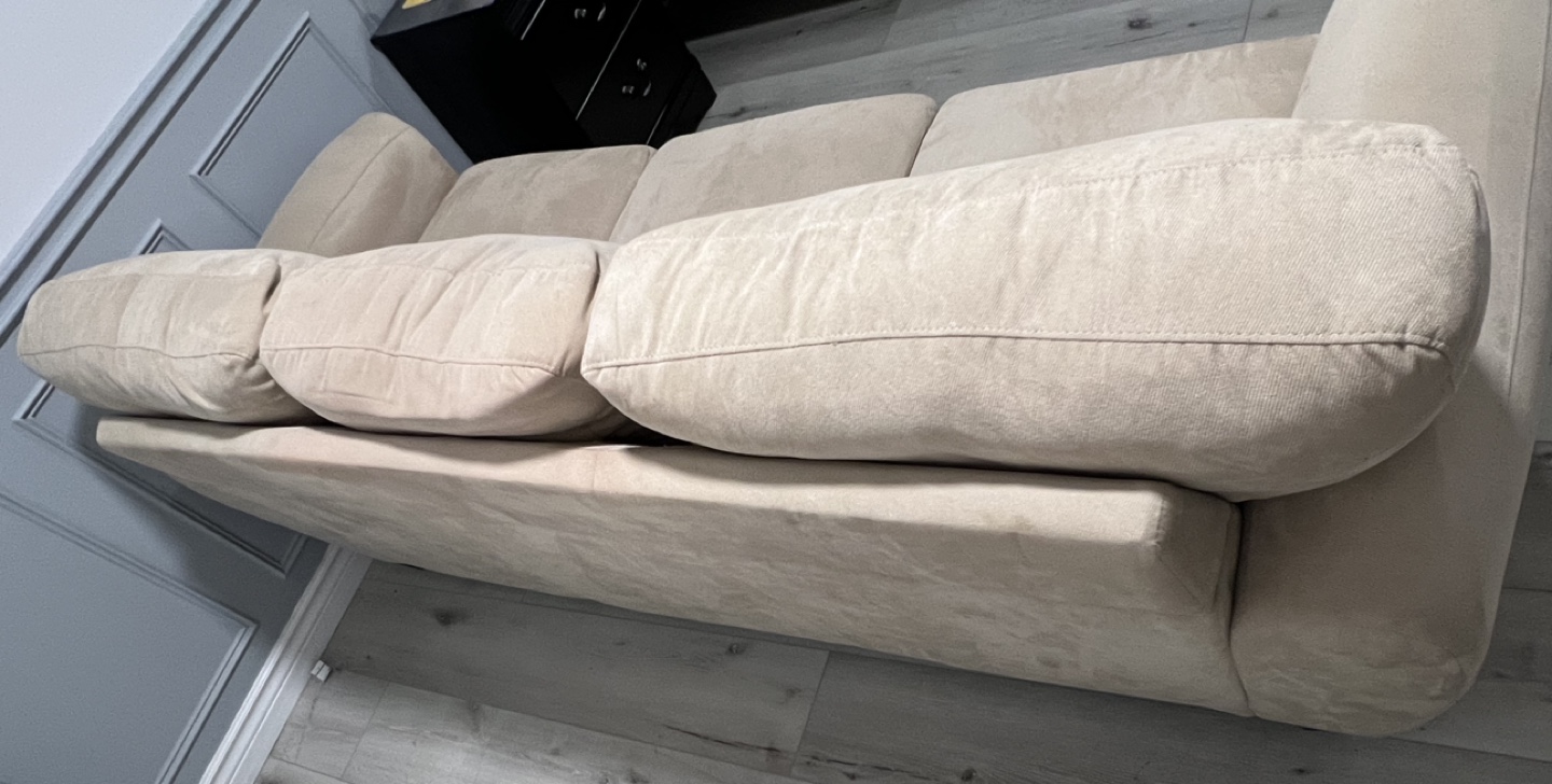 Beige 3 seat sofa - photo 4