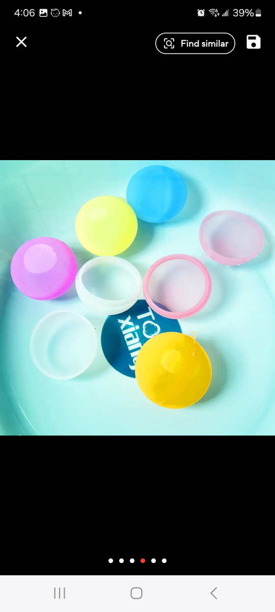 Brand New Reusable Water Balloons (8 pcs) image indicator(4)