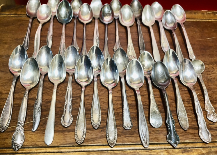 Silver Plated Demitasse Spoons Coffee Spoons 30p