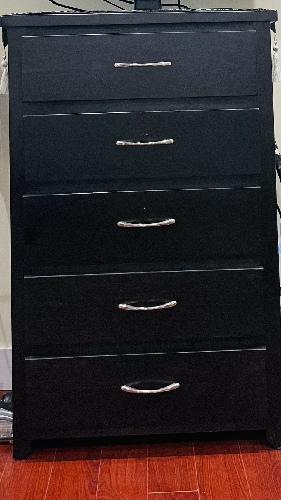 Black Bedroom set 4 piece with mattress - photo 3