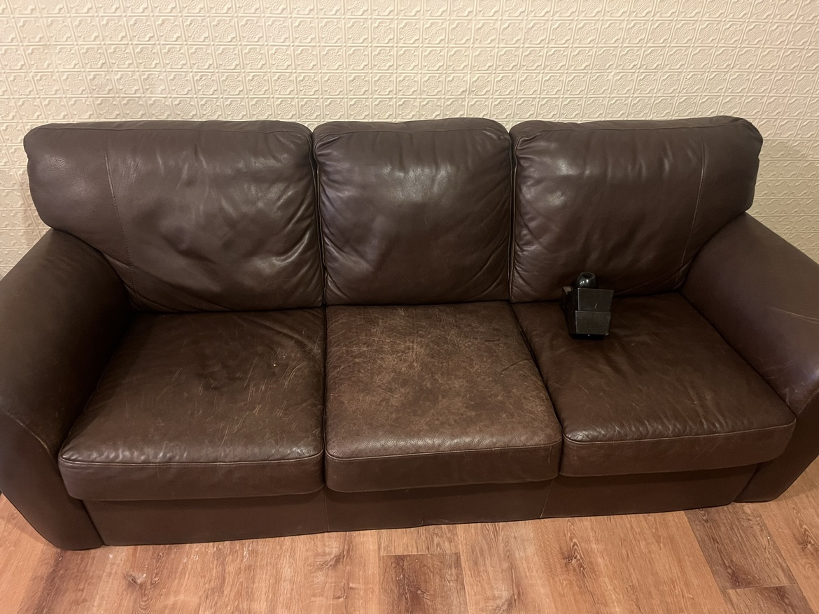 Leather sofa - photo 2