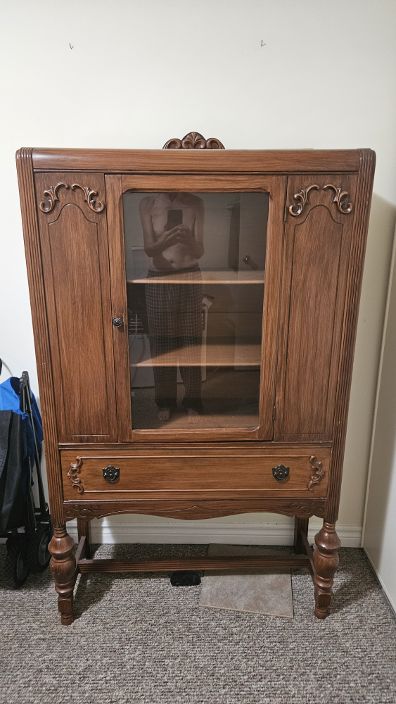 Antique hatch cabinet