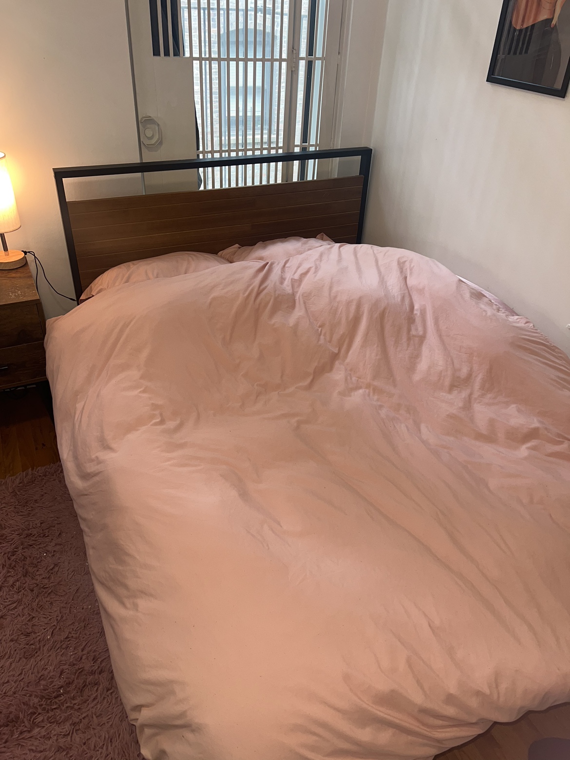 ** FREE** Full Bed Frame (Headboard included) & Nightstand