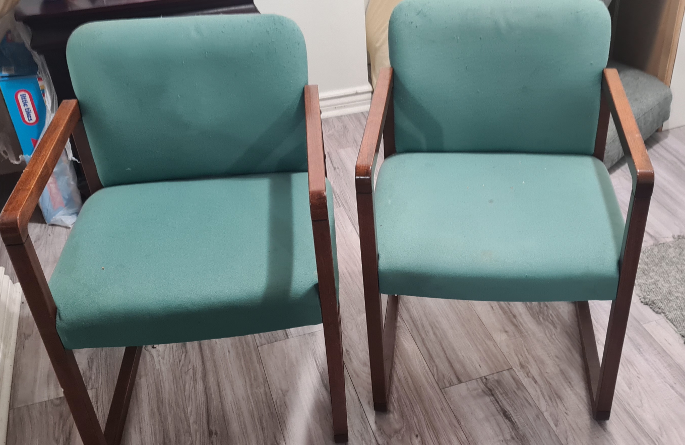 A wooden Coffee Table and Two Chairs image indicator(2)