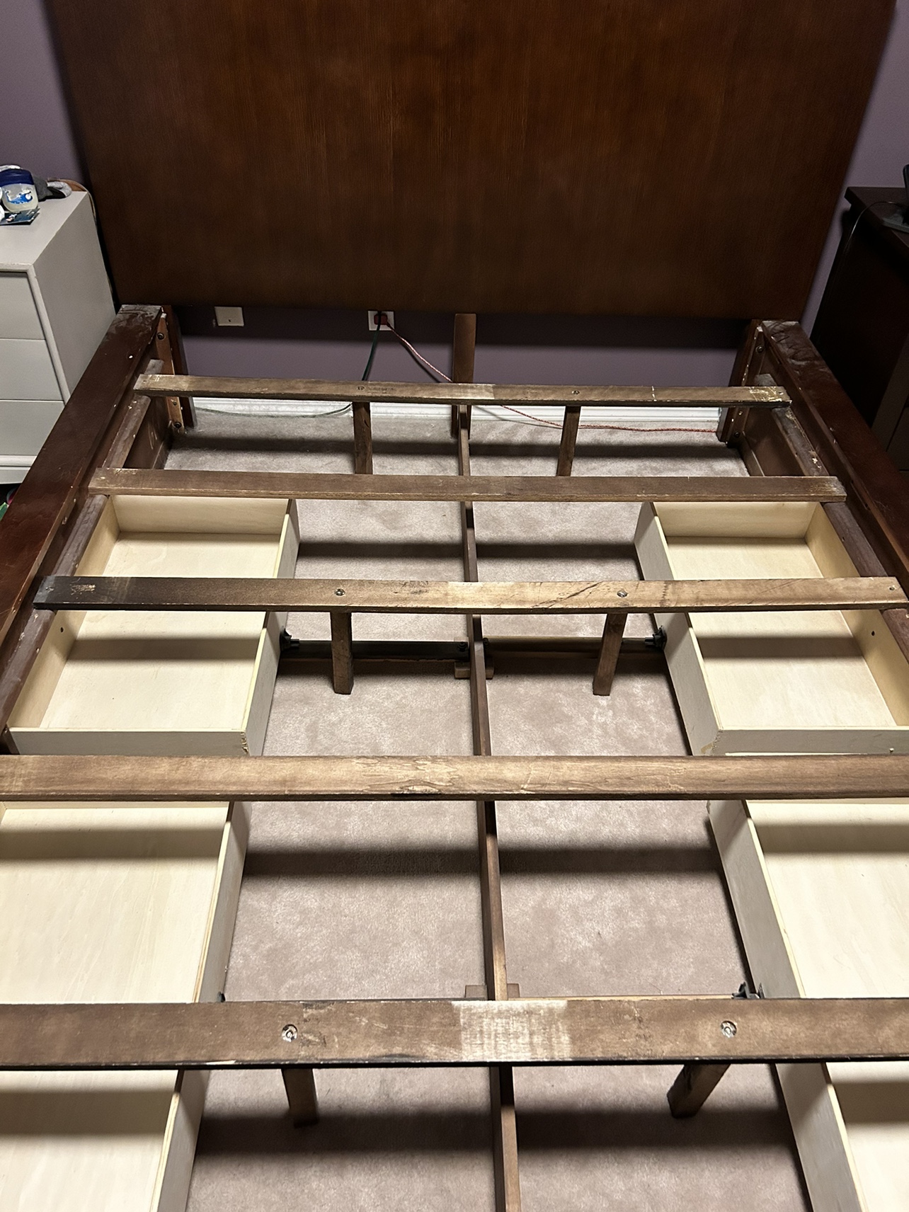 Queen size storage bed - photo 4
