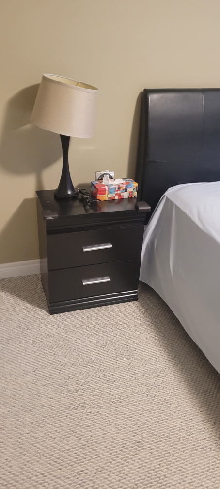 5 piece bedroom set  dark wood - queen - photo 4