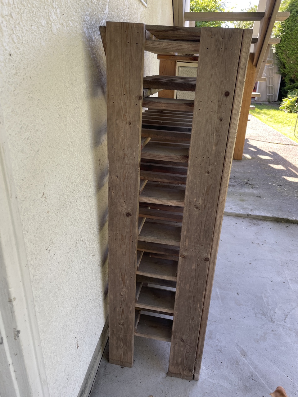 Extra large solid wood wine rack storage image indicator(3)