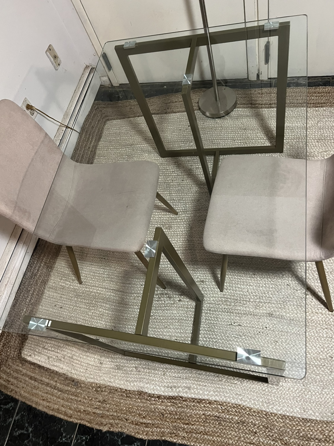 Glass Table w/Two Chairs - Delivery Extra - photo 2
