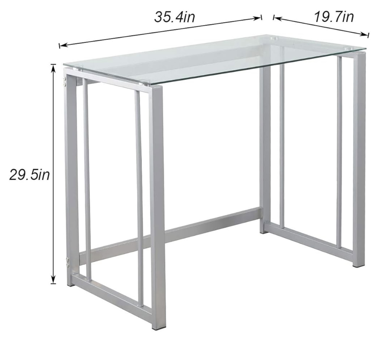 sogesfurniture Computer Glass Desk - photo 3