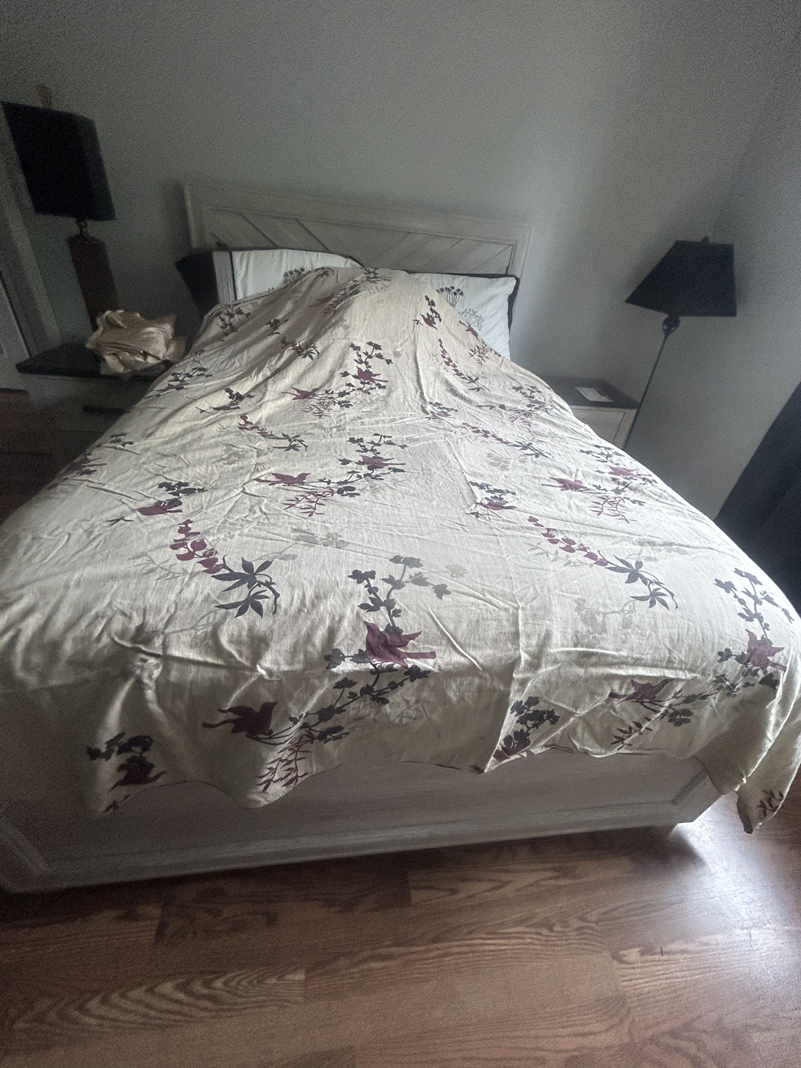 Floral Bedding Set with a setting of birds - photo 2